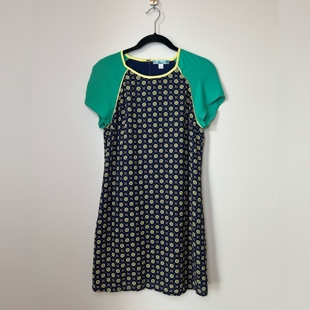 Pim and Larkin Colorful Patterned Sheath Dress size Small